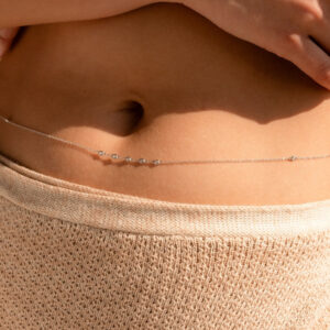 Body Chains Dainty Boho Beach Waist Chain Adjustable Bikini Belly Chain Jewelry Accessories for Women Sexy sterling silver.