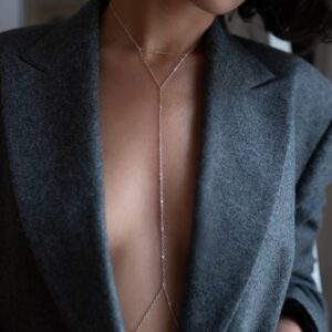 Elegant Bulk Body Chain, Delicate Sterling Silver Body Jewelry