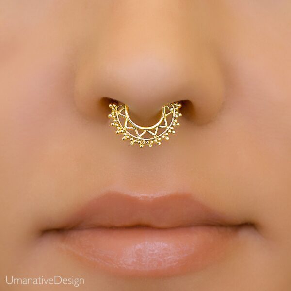 Septum Piercing Jewelry - Sterling Silver - Image 3