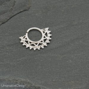 Stylish Fin Septum Nose Ring -