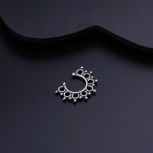 Filigree Nose-ring Septum Ring Sterling Silver