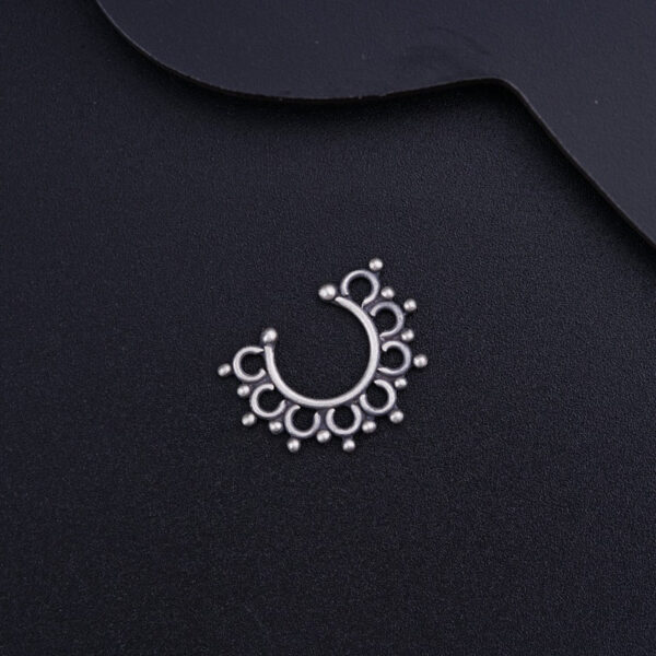 Filigree Nose-ring Septum Ring Sterling Silver - Image 3