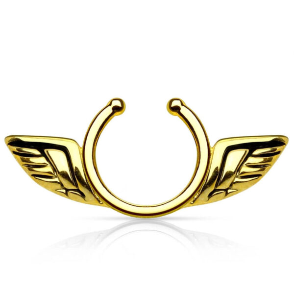 Fake Nipple Piercing Angel Wings Bendable Gift For her - Image 3