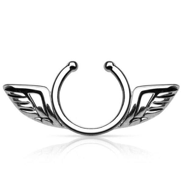 Fake Nipple Piercing Angel Wings Bendable Gift For her - Image 4