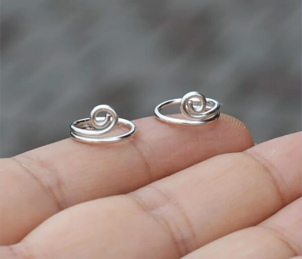 Sexy Circle nipple rings non piercing sterling silver - Image 4