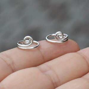 Sexy Circle Nipple Rings Non-Piercing in Sterling Silver
