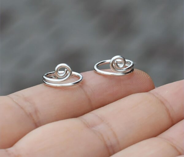 Sexy Circle Nipple Rings Non-Piercing in Sterling Silver