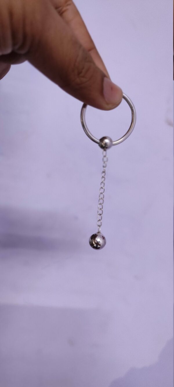 Dangal Ball Penis Ring Sterling Silver Cock Glans Ring intimate Toy Sex Jewelry - Image 3