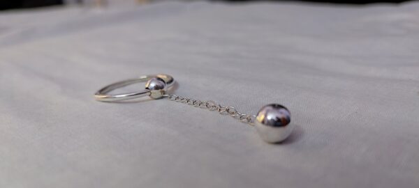 Dangal Ball Penis Ring: Sterling Silver Cock Glans Ring – A Perfect Blend of Elegance and Sensuality