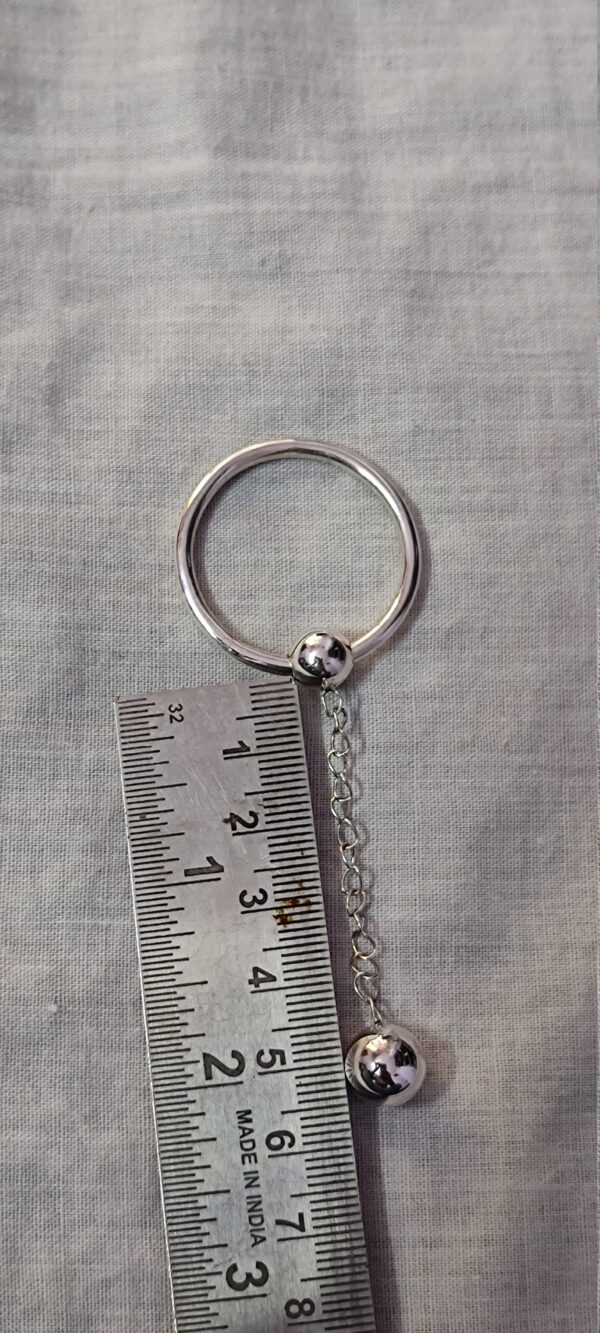 Dangal Ball Penis Ring Sterling Silver Cock Glans Ring intimate Toy Sex Jewelry - Image 4