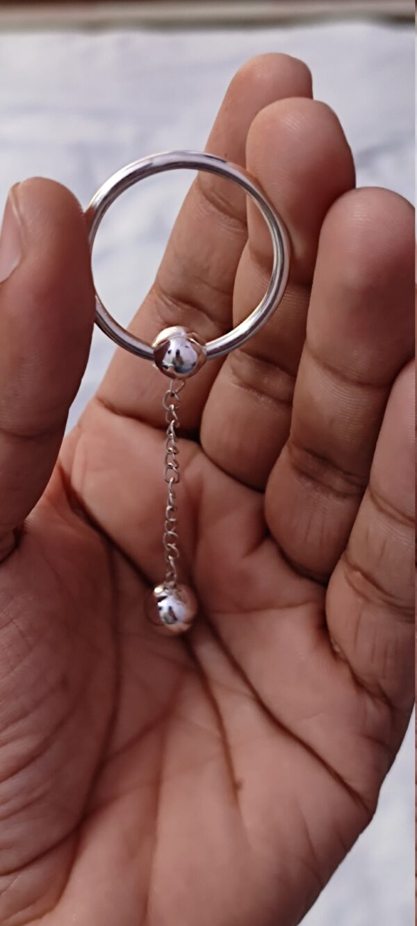 Dangal Ball Penis Ring Sterling Silver Cock Glans Ring intimate Toy Sex Jewelry - Image 5