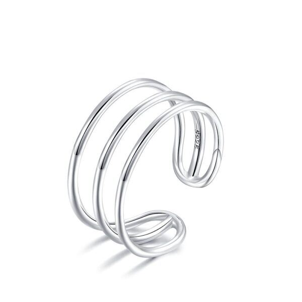 Multi Ring Band Cock Ring Penis Cover Sterling Silver Adjustable Ring - Image 4