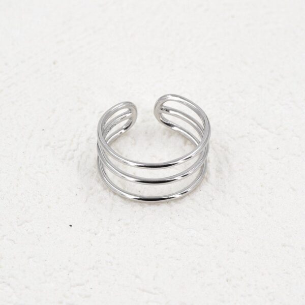 Multi Ring Band Cock Ring Penis Cover Sterling Silver Adjustable Ring - Image 6