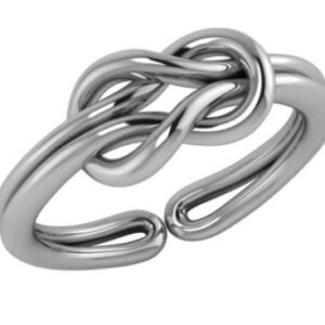 Knot Cock Ring Penis Band Ring – 925 Silver for Comfort and Performance