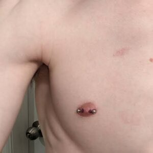 Sterling Silver Male Nipple Piercing – Minimalist, High-Quality Jewelry for Confident Self-Expression
