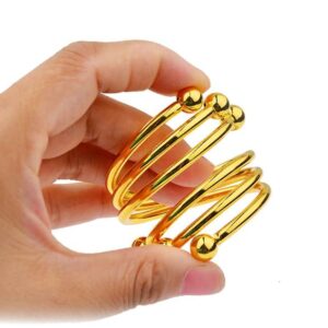 Golden Spiral Sterling Silver Cock Ring – A Luxurious Pleasure Experience