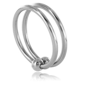 Unleash Ultimate Performance with METALHARD Double 925 Silver Cock Ring